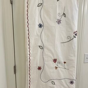 Pottery Barn Duvet Full/Queen Palisades Bedding Floral Beaded